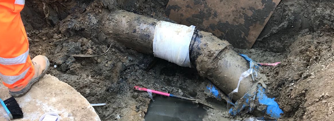 SylWrap Pipe Repair Solutions make rapid live leak repairs to burst and leaking sewer pipes in wastewater treatment plants