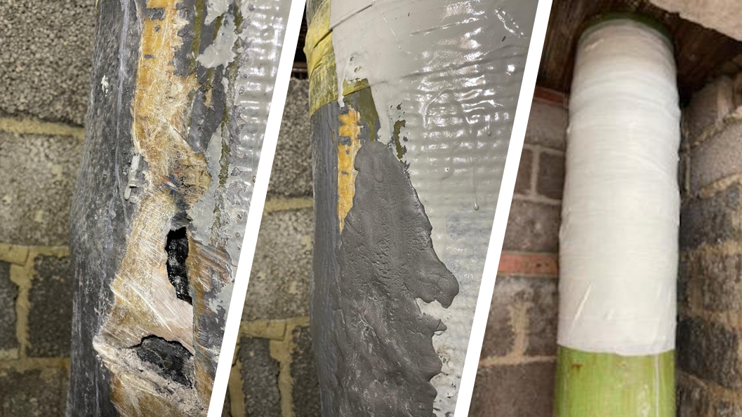 Hospital Burst 300mm Air Conditioning Pipe Emergency Repair