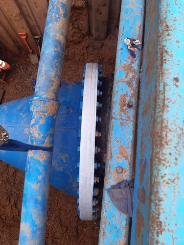 SylWrap HD seales and protects a 1800mm steel pipe suffering from tree root ingress