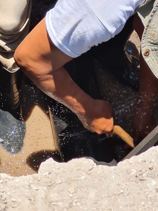 Mexico Water Network Cement Coated Steel Pipe Live Leak Repair