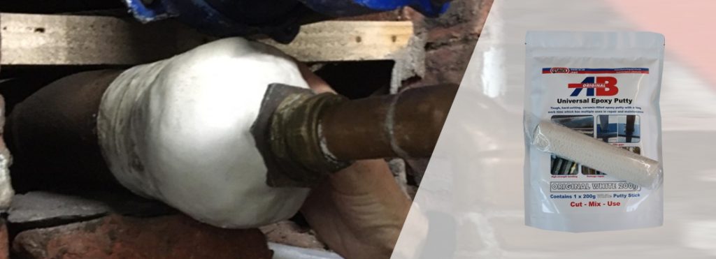 Sylmasta AB epoxy putty has a long work time for carrying out large and complex pipe repairs