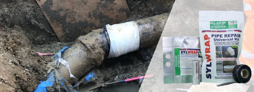 The SylWrap Universal Pipe Repair Kit carries out live leak pipe repair, allowing for repairs to be carried out even water flow cannot be stopped