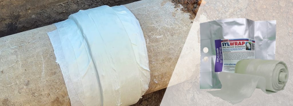 SylWrap HD is a moisture cured pipe repair wrap used to reinforce and strengthen pipework