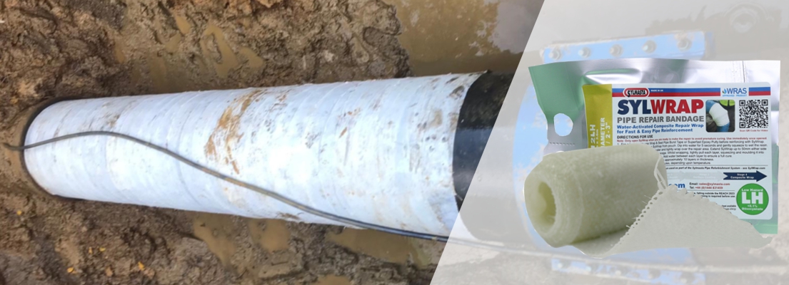 SylWrap Pipe Repair Bandages are water-activated and set rock hard in minutes, helping to strengthen and repair damaged and leaking pipework