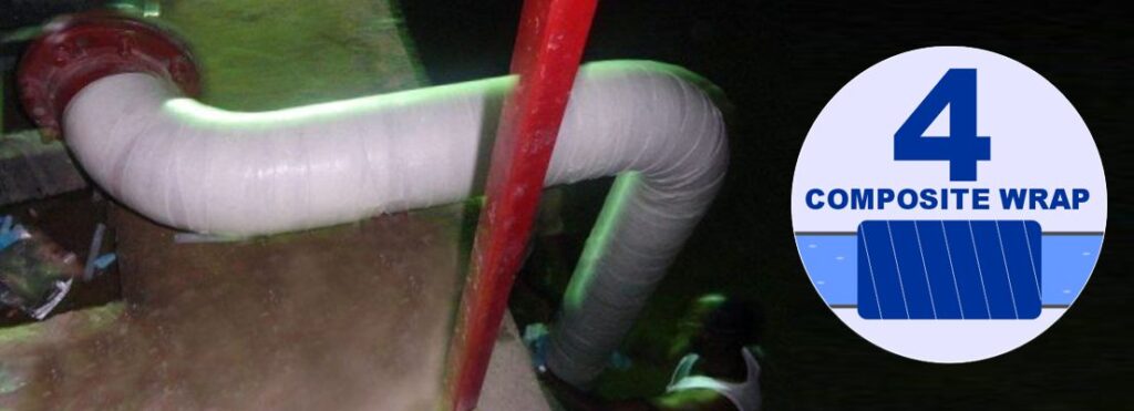 A composite wrap like SylWrap HD Pipe Repair Bandage strengthens pipelines and extends their lifespan