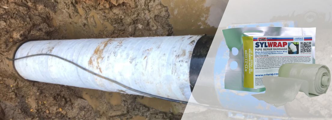 SylWrap Pipe Repair Bandages are water-activated and set rock hard in minutes, helping to strengthen and repair damaged and leaking pipework