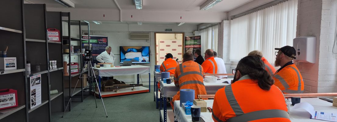 Sylmasta deliver training on all SylWrap leak repair and pipe refurbishment products at their learning centre in the United Kingdom
